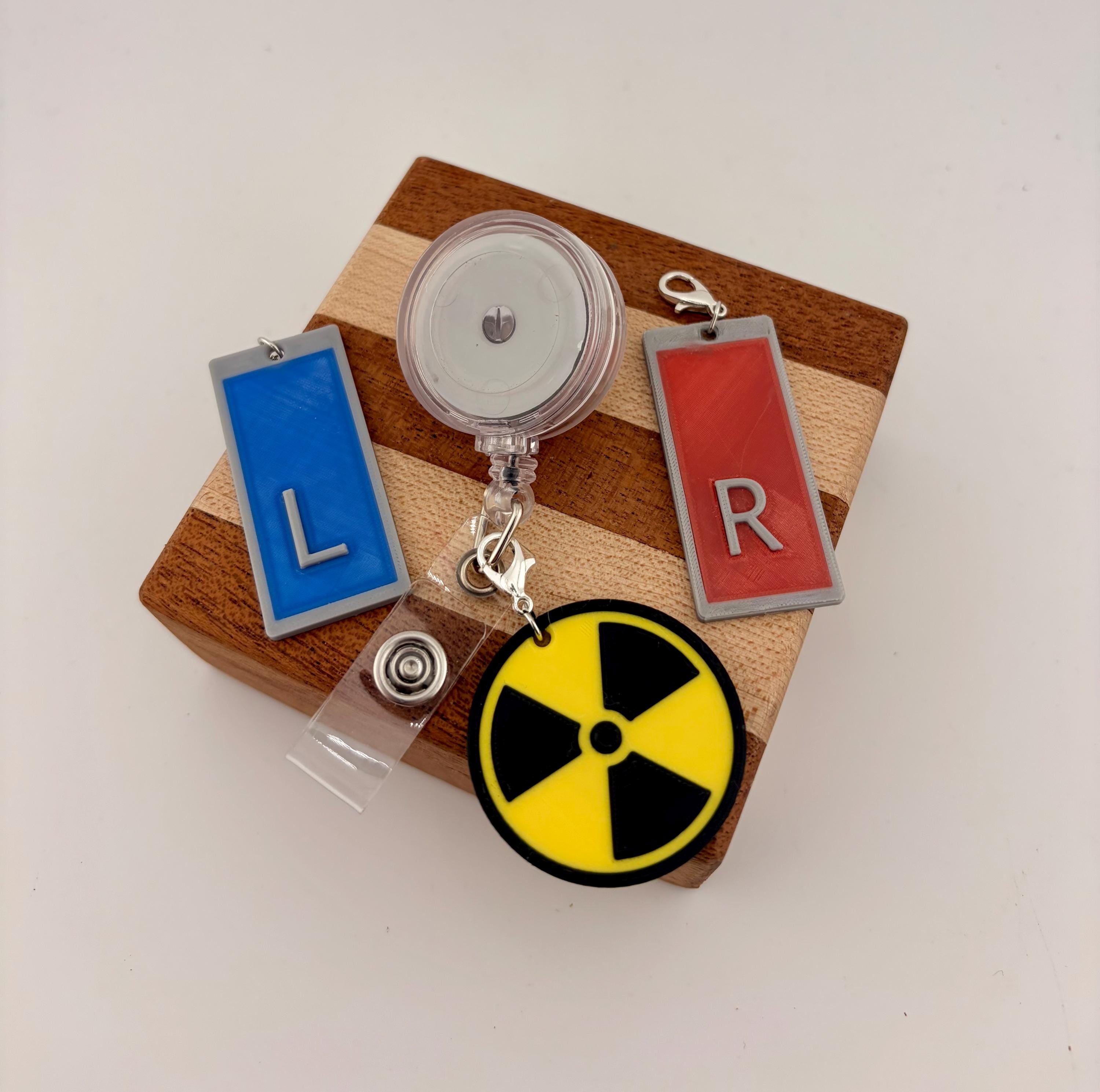 Radiology badge reel charms - Xray tech radiologist