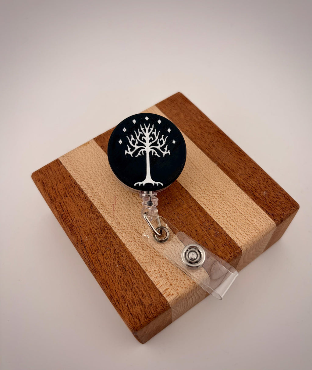 Lord of the Rings White tree of Gondor Badge Reel Aragorn LOTR