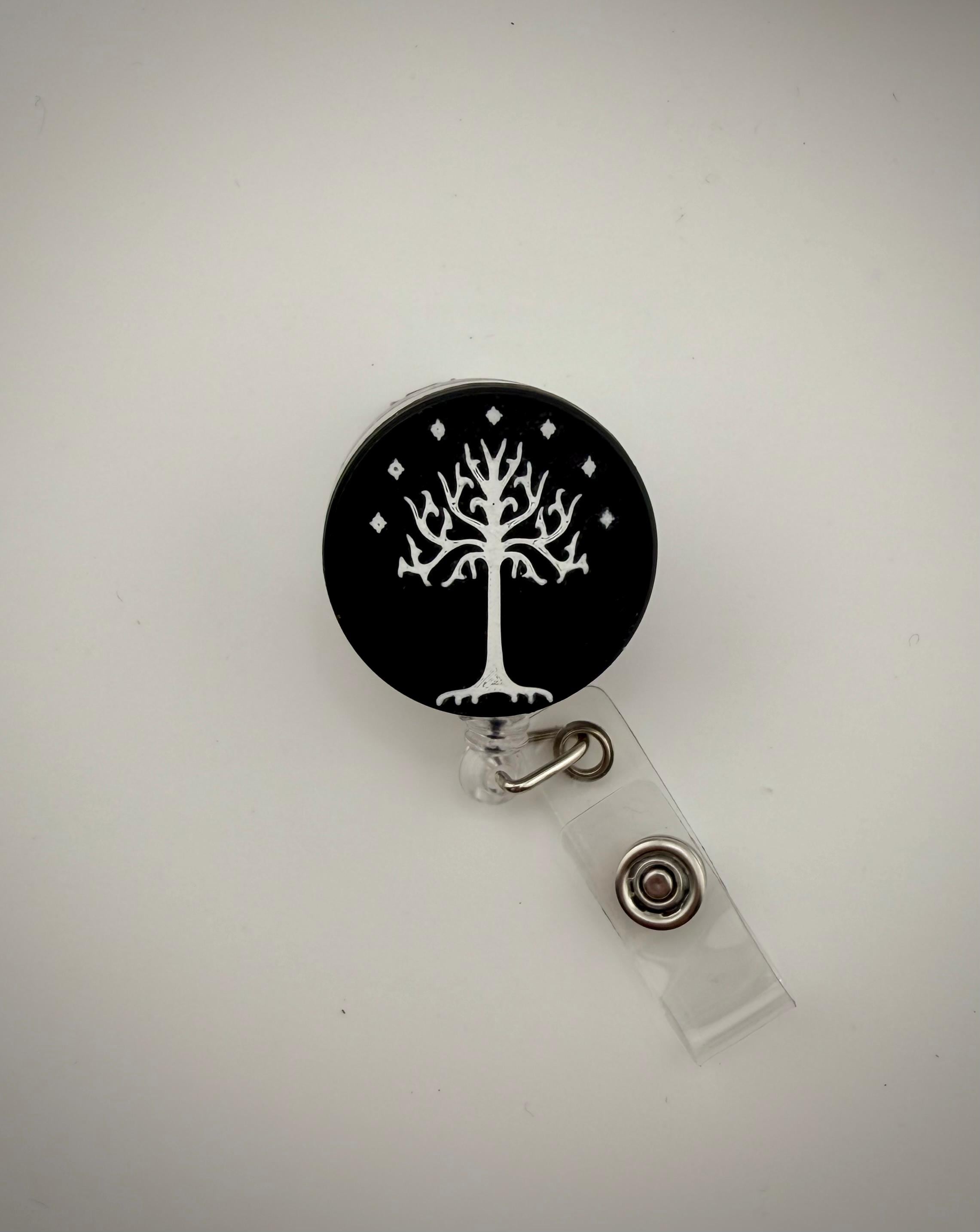 Lord of the Rings White tree of Gondor Badge Reel Aragorn LOTR