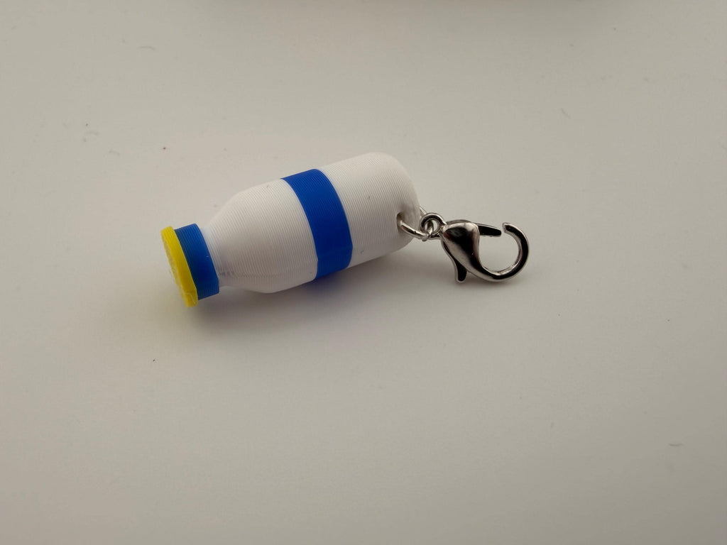 Miniature propofol bottle badge charm - milk of amnesia - fun anesthesiologist gift