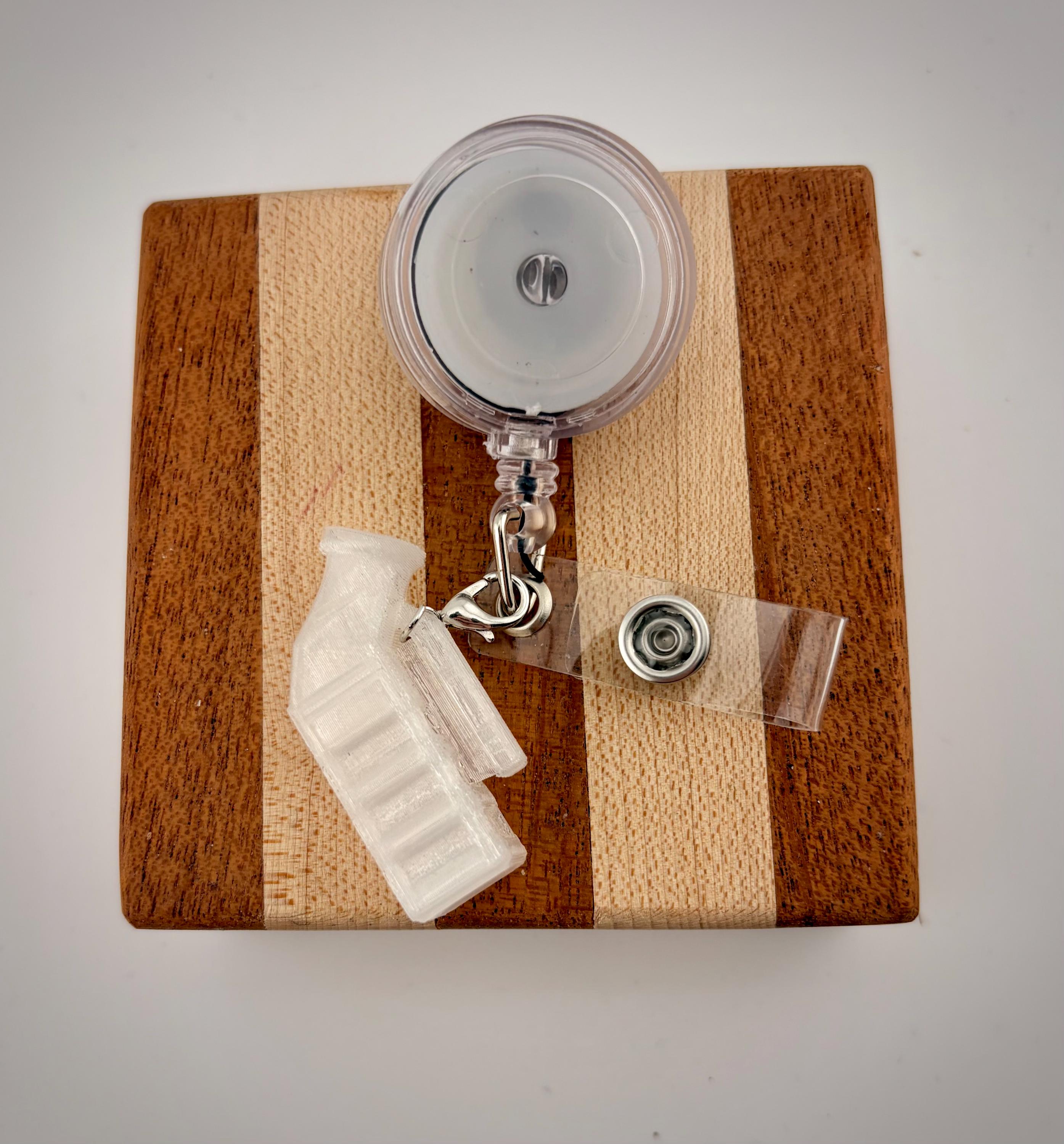 Funny nurse badge reel charms - Cooter Canoe and Urinal for CAUTI champion