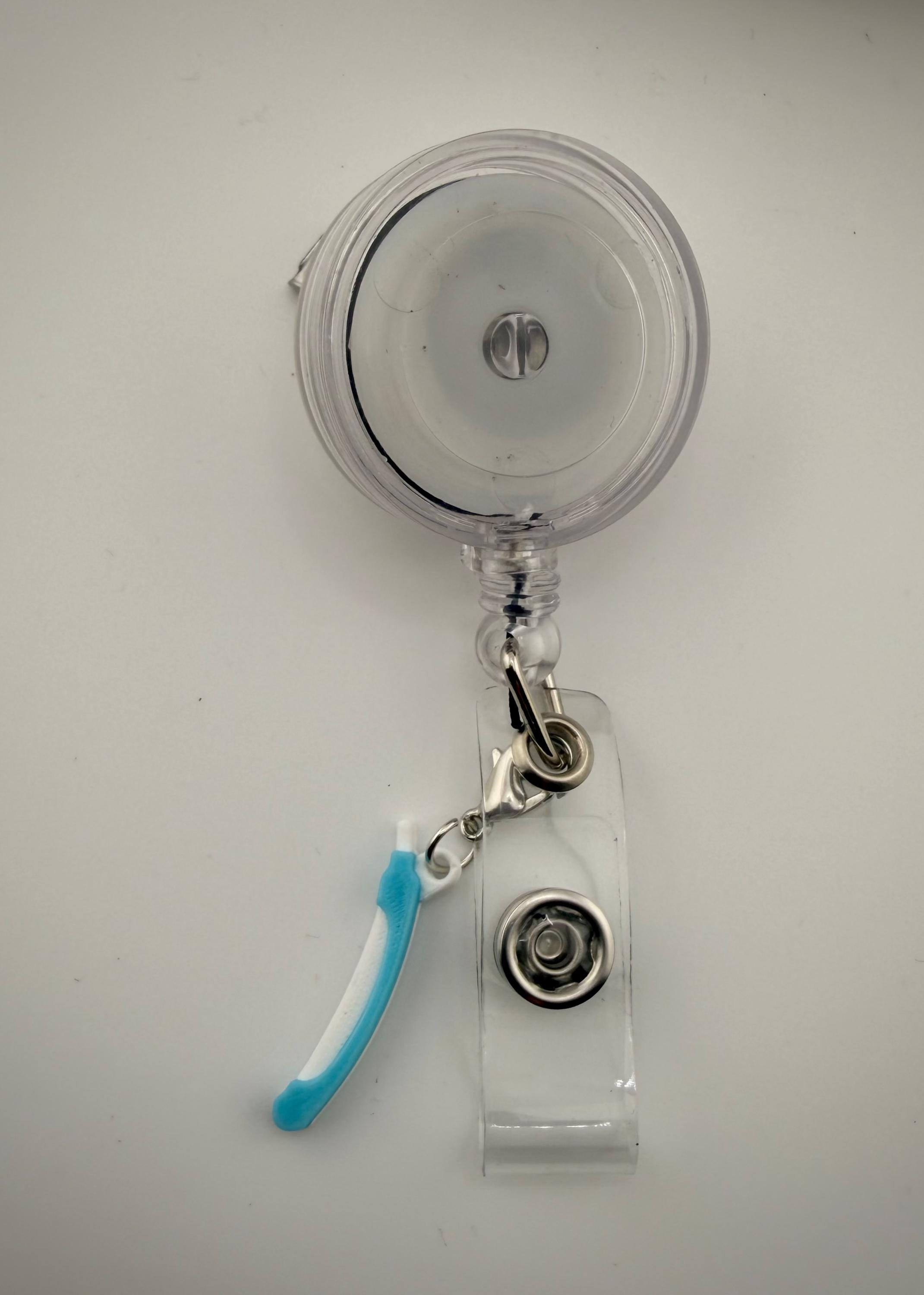 Funny nurse badge reel charms - Cooter Canoe and Urinal for CAUTI champion
