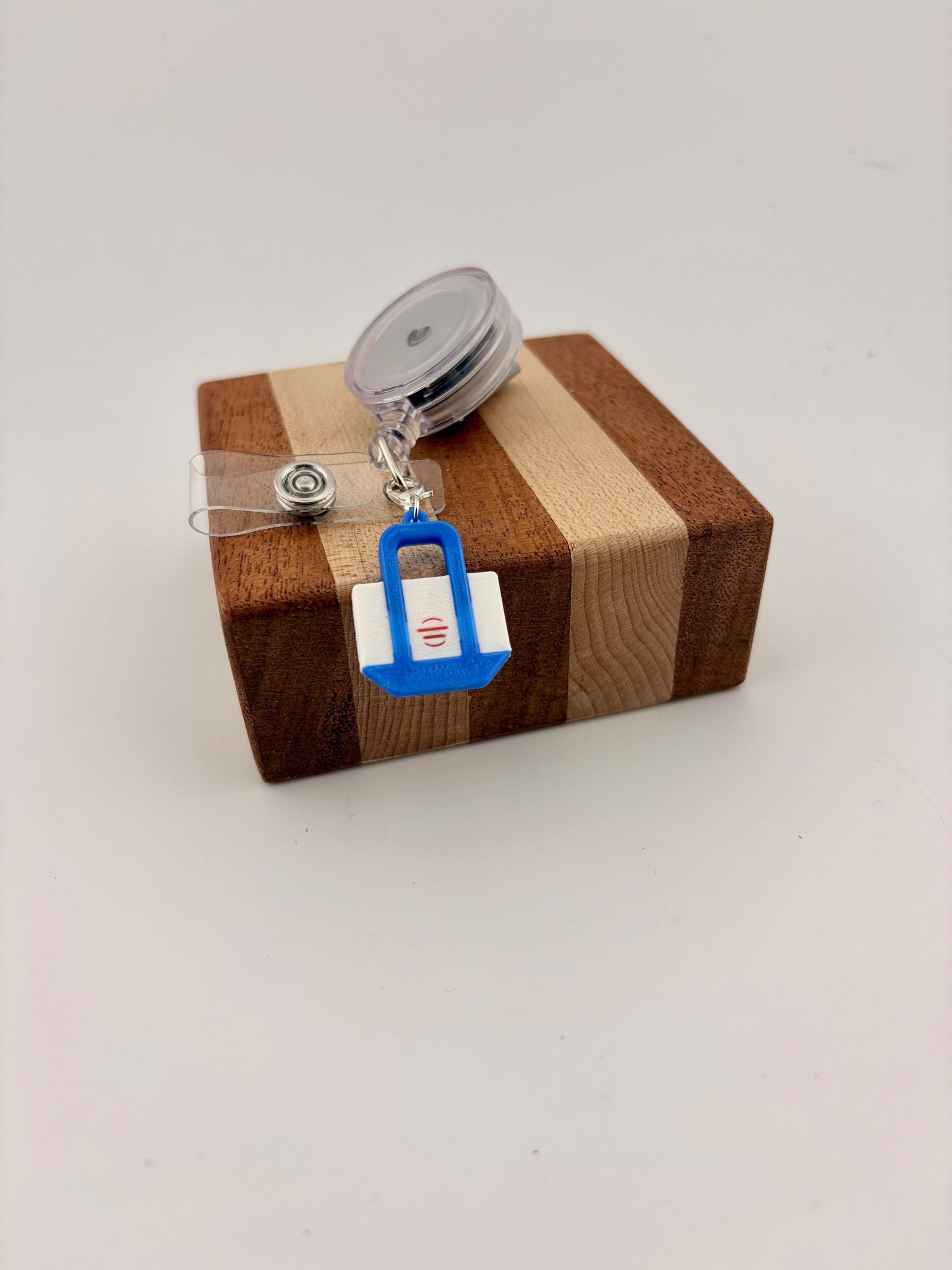 Funny badge reel charm Trader Joe's. tote Bag