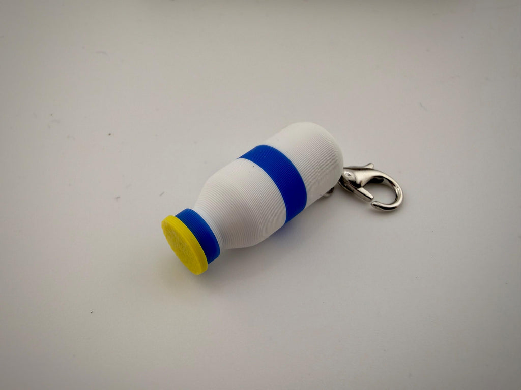 Miniature propofol bottle badge charm - milk of amnesia - fun anesthesiologist gift