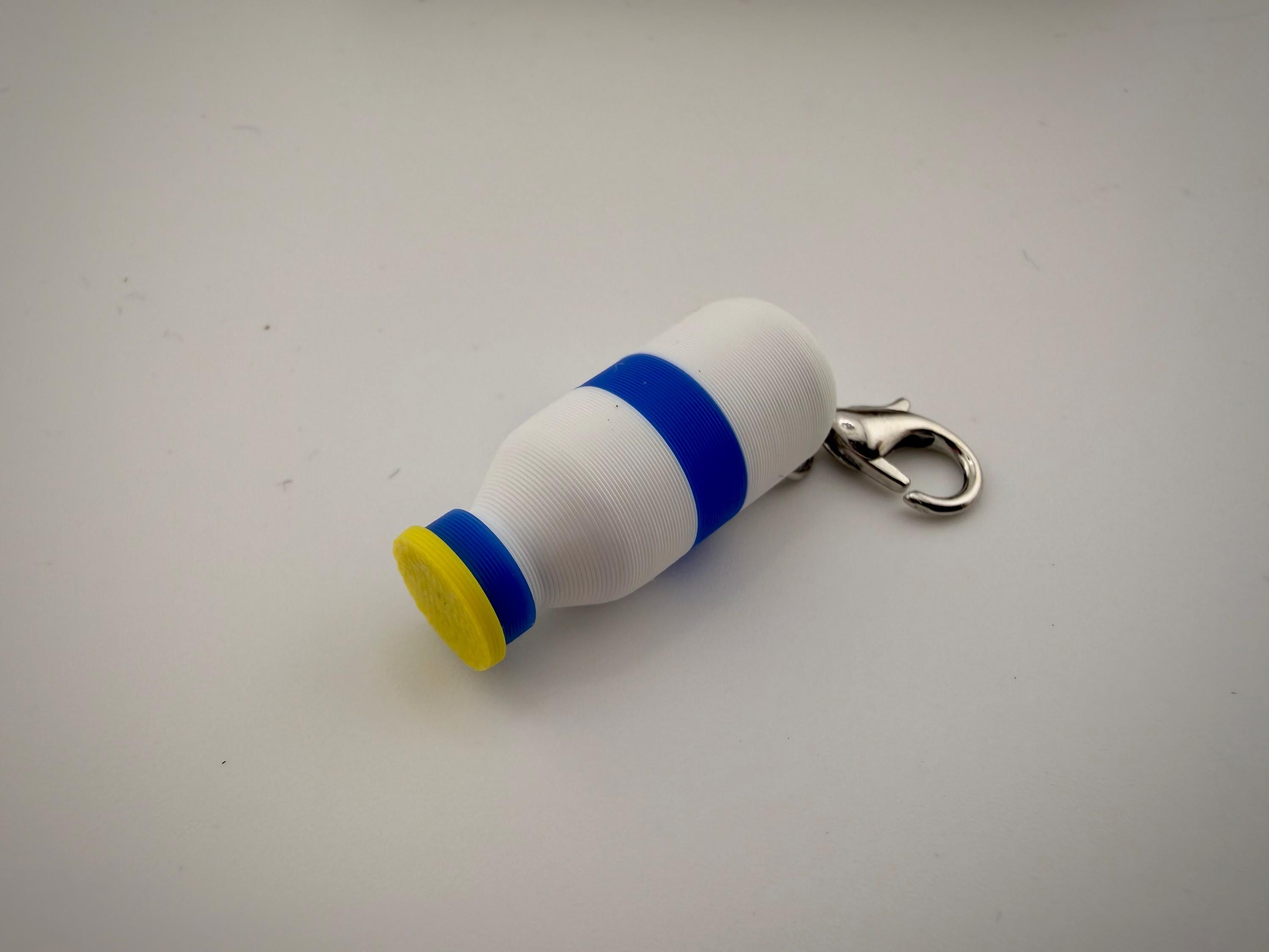Miniature propofol bottle badge charm - milk of amnesia - fun anesthesiologist gift