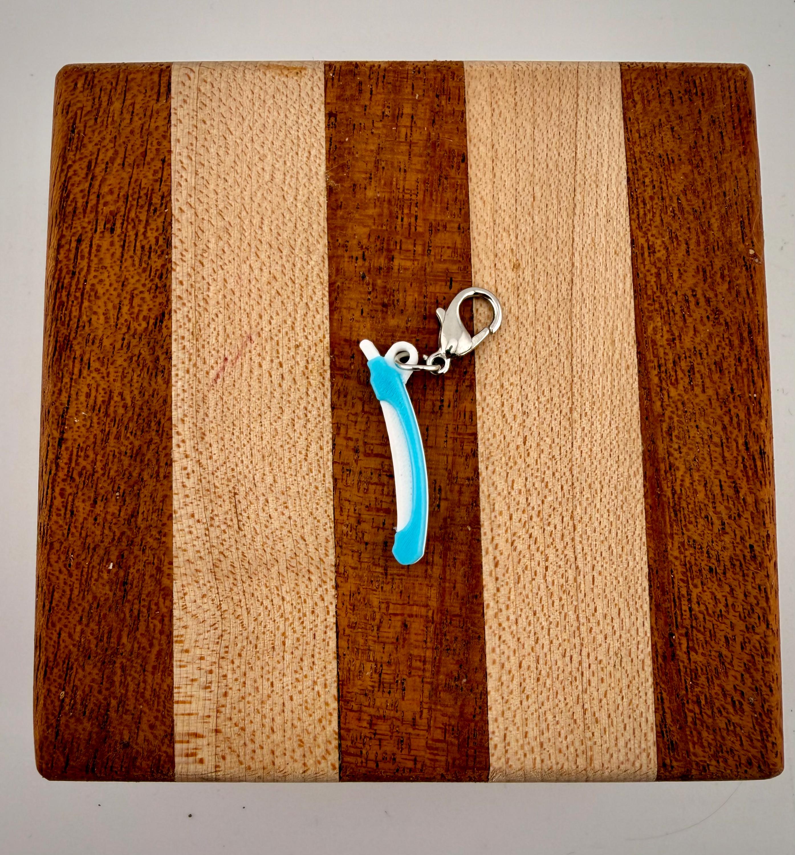 Funny nurse badge reel charms - Cooter Canoe and Urinal for CAUTI champion