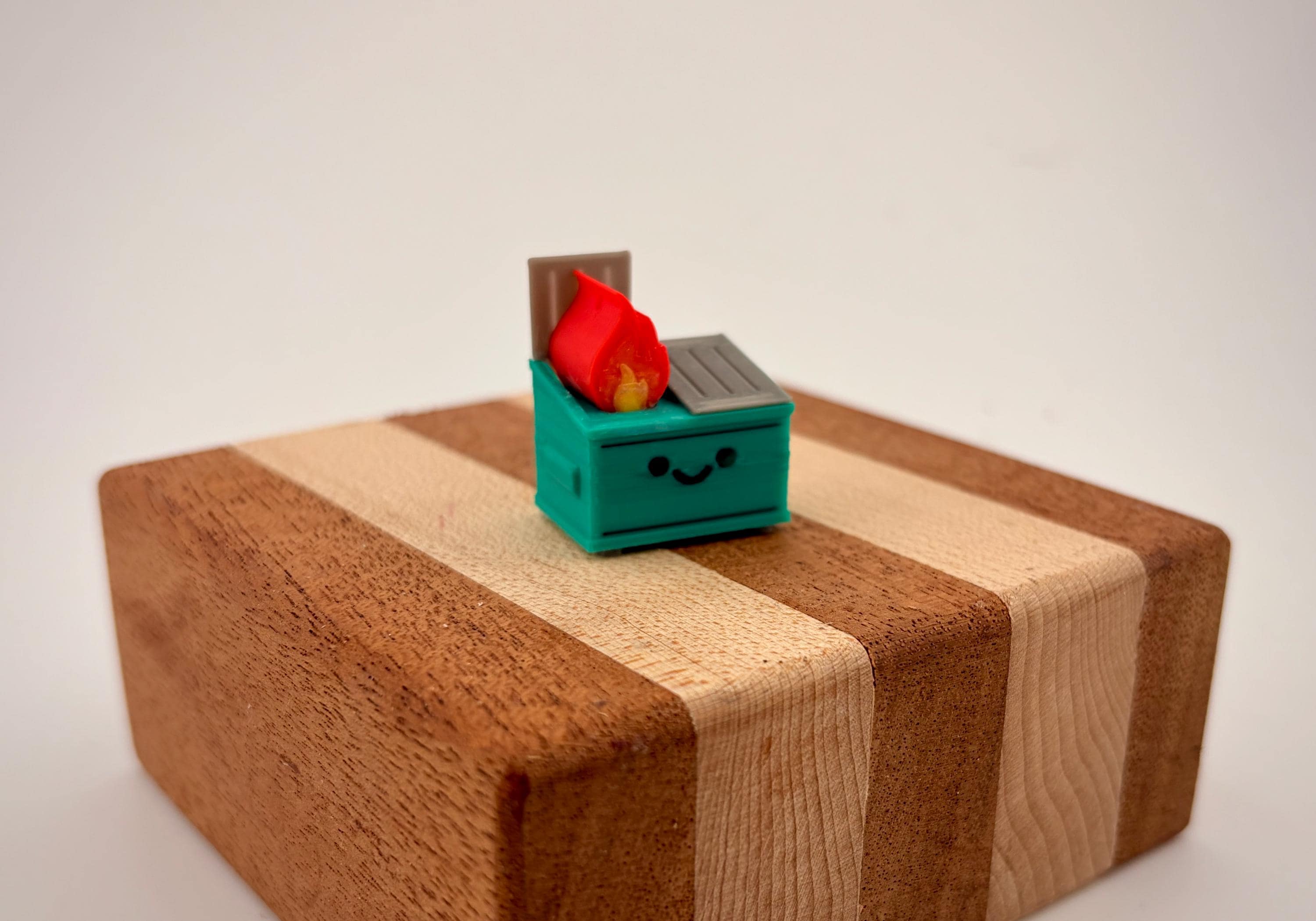 Funny badge reel charm Dumpster Fire